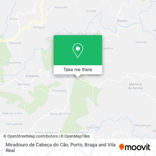 Miradouro de Cabeça do Cão map
