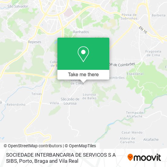 SOCIEDADE INTERBANCARIA DE SERVICOS S A SIBS map