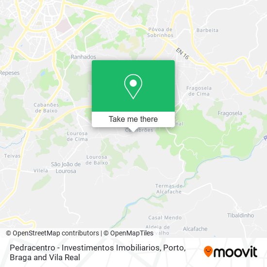 Pedracentro - Investimentos Imobiliarios mapa