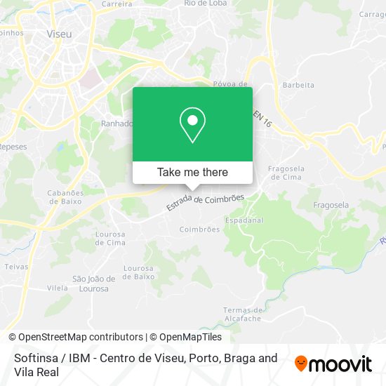 Softinsa / IBM - Centro de Viseu map