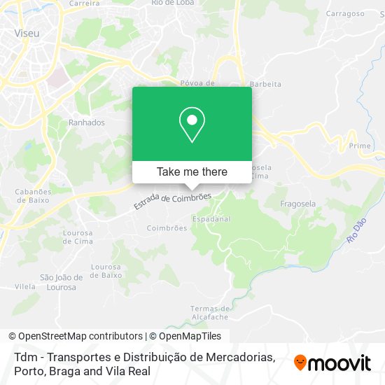 Tdm - Transportes e Distribuição de Mercadorias mapa