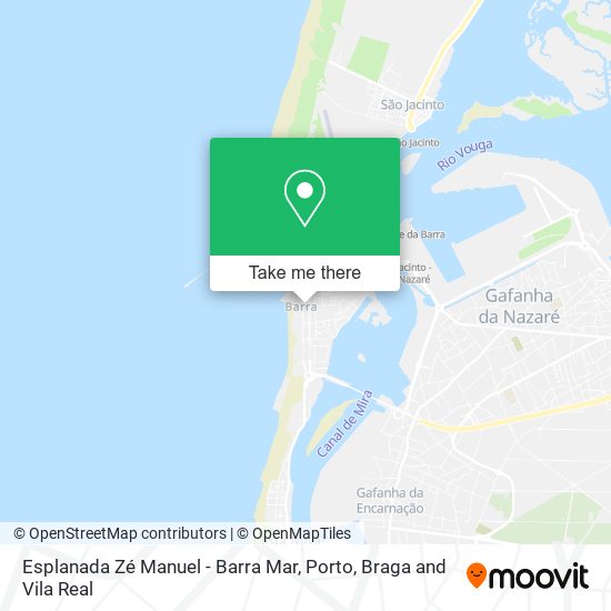 Esplanada Zé Manuel - Barra Mar mapa