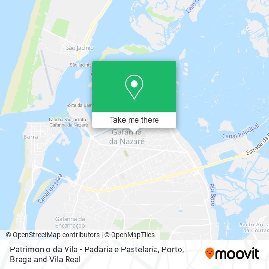 Património da Vila - Padaria e Pastelaria map