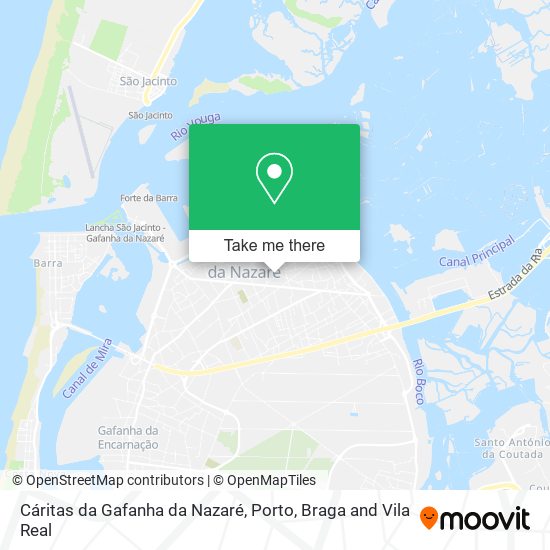 Cáritas da Gafanha da Nazaré mapa