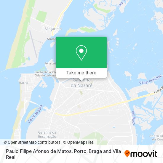 Paulo Filipe Afonso de Matos mapa