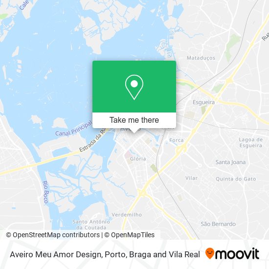 Aveiro Meu Amor Design map