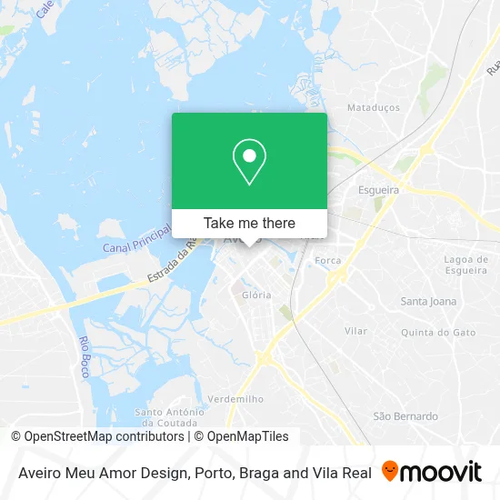 Aveiro Meu Amor Design map