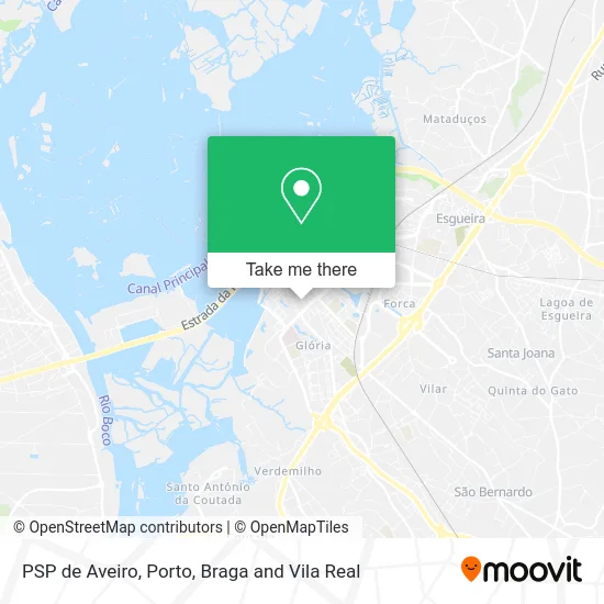 PSP de Aveiro map