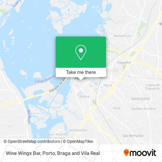 Wine Wings Bar map