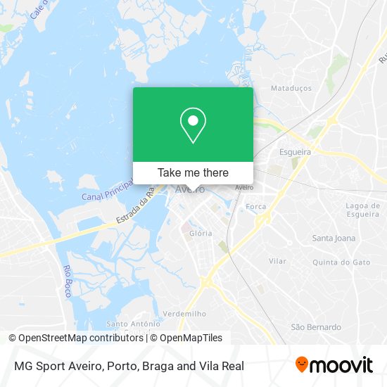 MG Sport Aveiro map