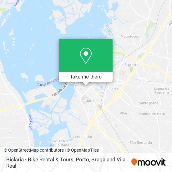 Biclaria - Bike Rental & Tours map