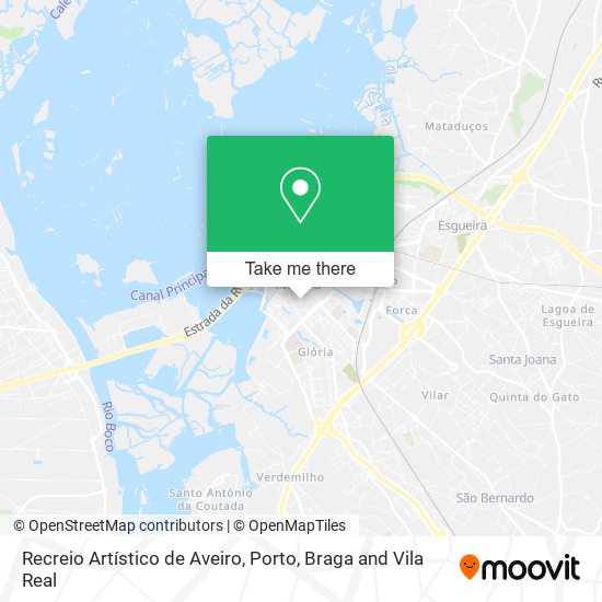Recreio Artístico de Aveiro map
