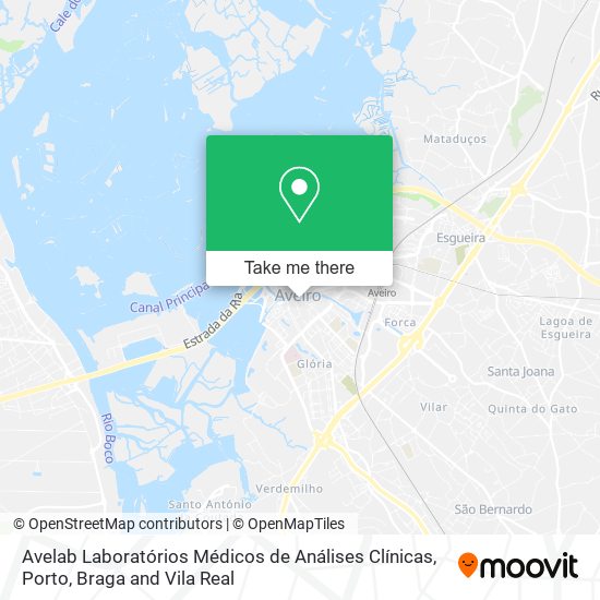 Avelab Laboratórios Médicos de Análises Clínicas mapa