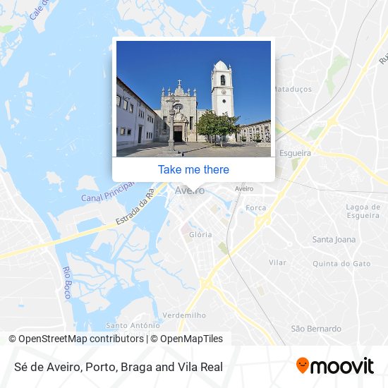 Sé de Aveiro map