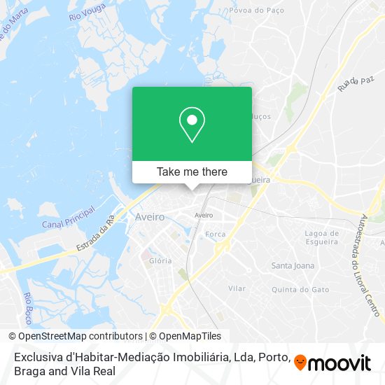 Exclusiva d'Habitar-Mediação Imobiliária, Lda mapa
