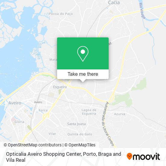 Opticalia Aveiro Shopping Center map