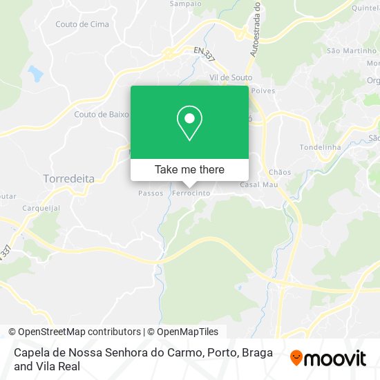 Capela de Nossa Senhora do Carmo mapa