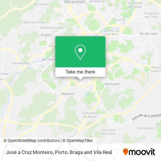 José a Cruz Monteiro map