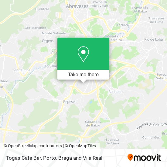 Togas Café Bar mapa