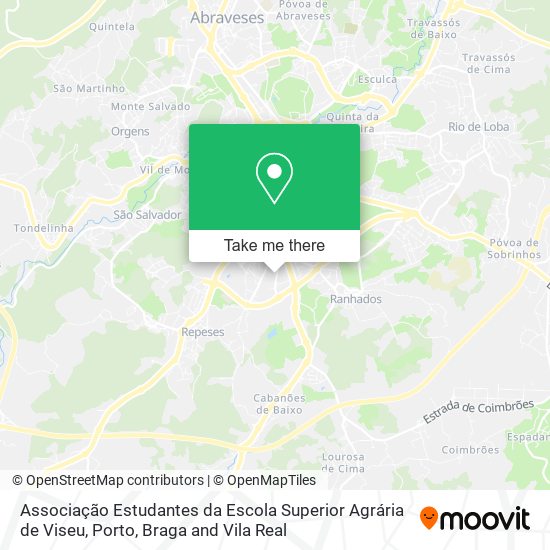 Associação Estudantes da Escola Superior Agrária de Viseu map