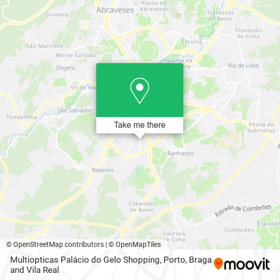 Multiopticas Palácio do Gelo Shopping map