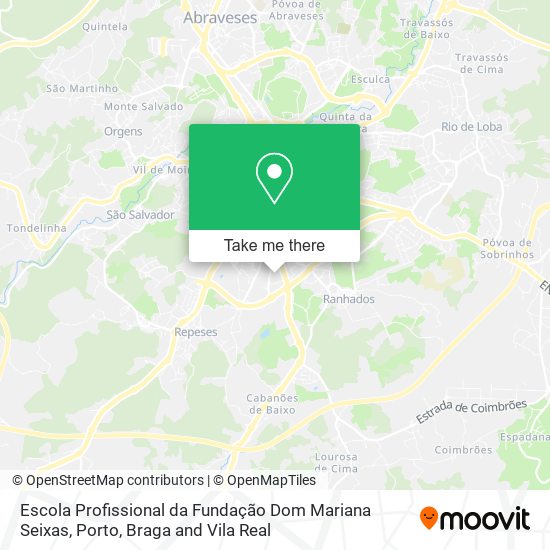 Escola Profissional da Fundação Dom Mariana Seixas map