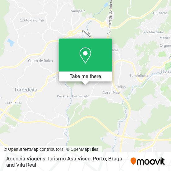 Agência Viagens Turismo Asa Viseu mapa