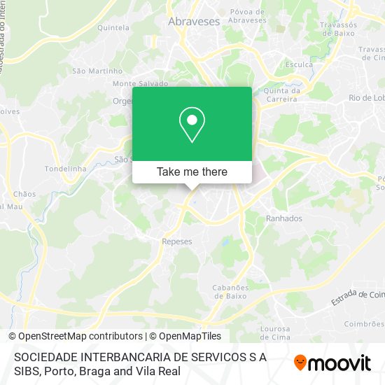 SOCIEDADE INTERBANCARIA DE SERVICOS S A SIBS mapa