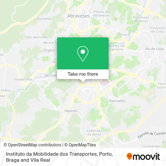Instituto da Mobilidade dos Transportes map