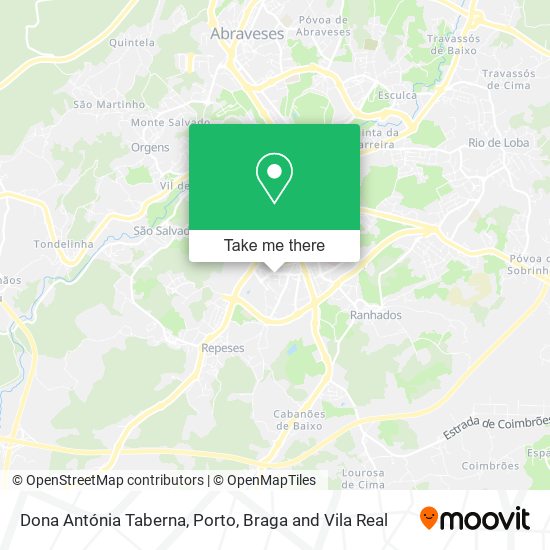 Dona Antónia Taberna map