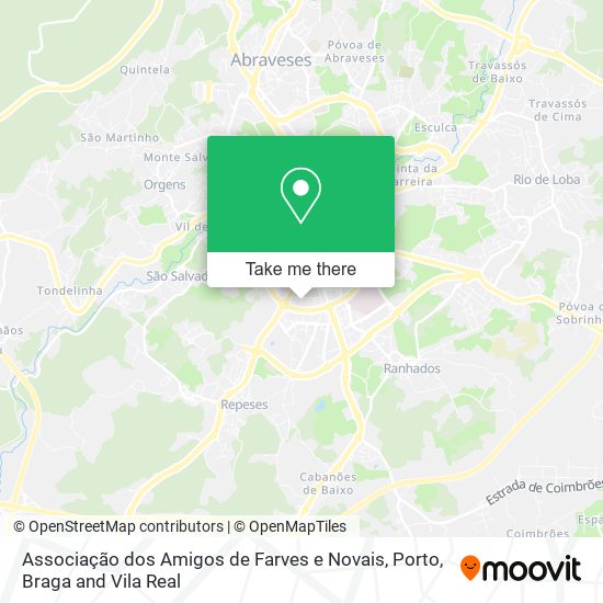 Associação dos Amigos de Farves e Novais map