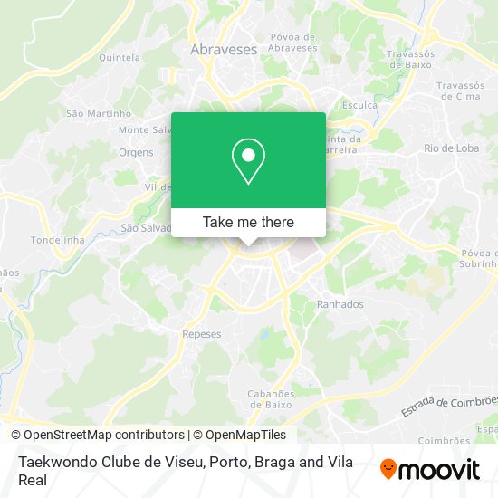 Taekwondo Clube de Viseu map