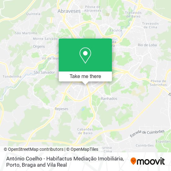 António Coelho - Habifactus Mediação Imobiliária mapa