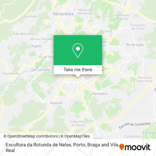 Escultura da Rotunda de Nelas map