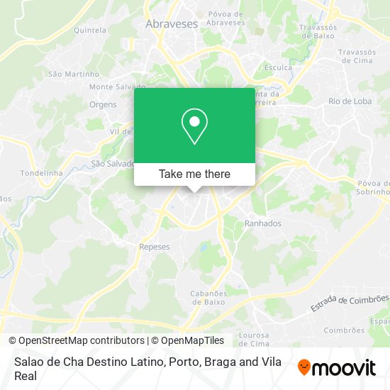 Salao de Cha Destino Latino map