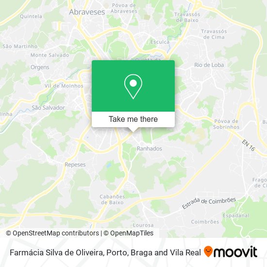 Farmácia Silva de Oliveira mapa
