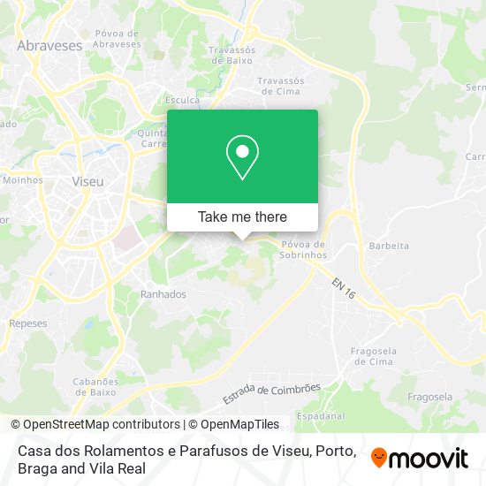 Casa dos Rolamentos e Parafusos de Viseu map