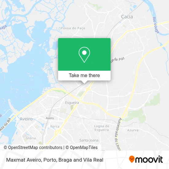 Maxmat Aveiro map