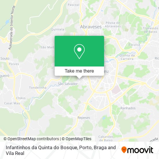Infantinhos da Quinta do Bosque mapa