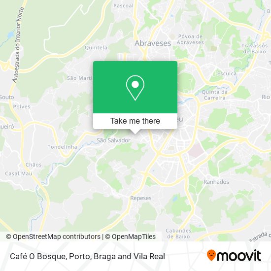 Café O Bosque mapa