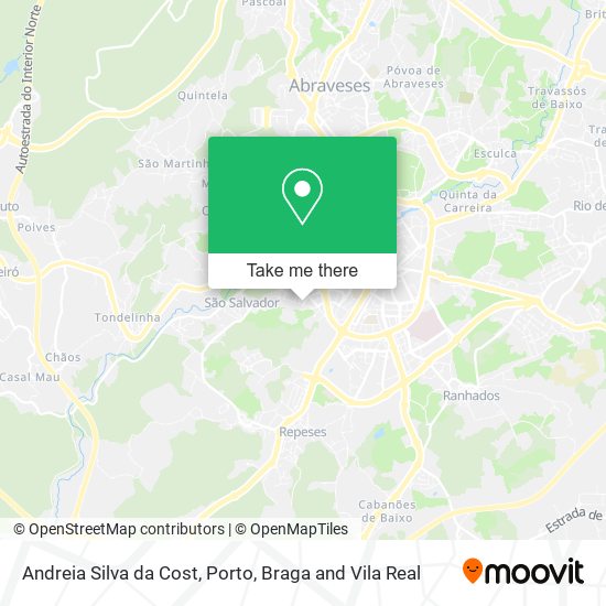 Andreia Silva da Cost map