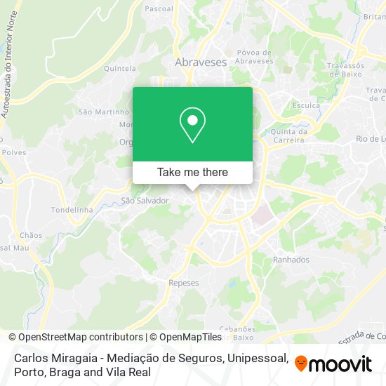 Carlos Miragaia - Mediação de Seguros, Unipessoal map