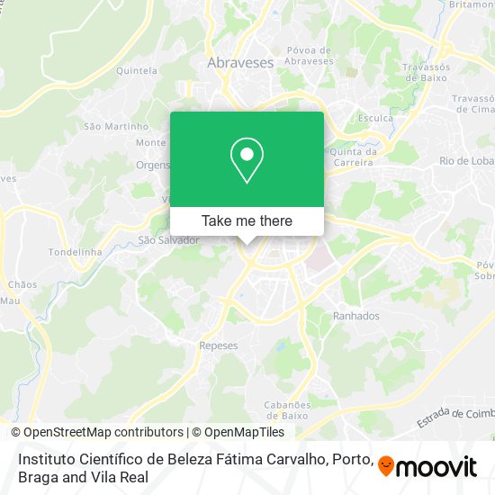 Instituto Científico de Beleza Fátima Carvalho mapa