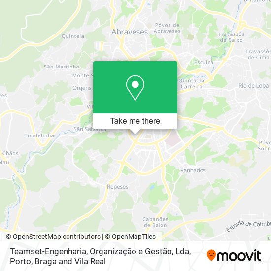Teamset-Engenharia, Organização e Gestão, Lda mapa