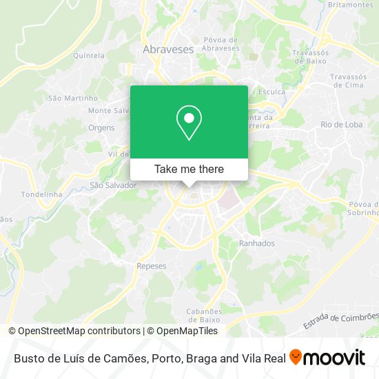 Busto de Luís de Camões map