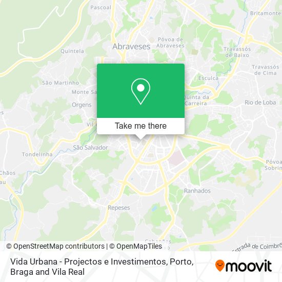 Vida Urbana - Projectos e Investimentos mapa