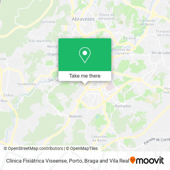 Clínica Fisiátrica Viseense map