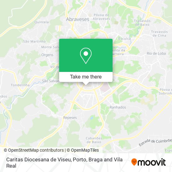 Caritas Diocesana de Viseu map