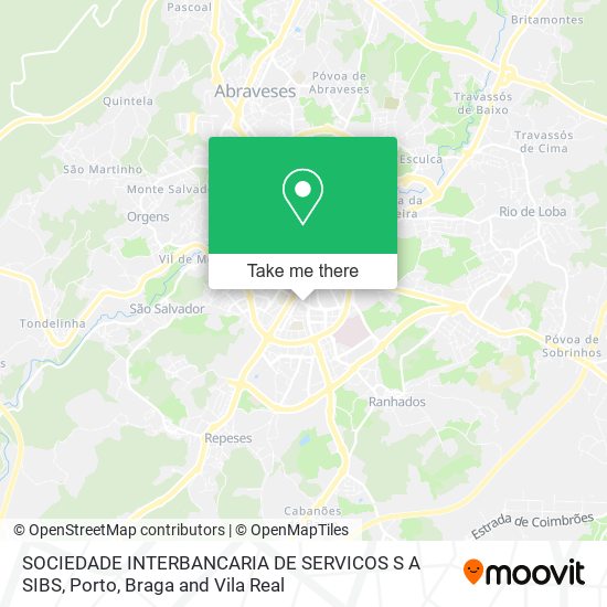 SOCIEDADE INTERBANCARIA DE SERVICOS S A SIBS map