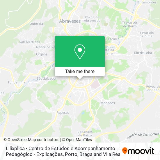 Lilixplica - Centro de Estudos e Acompanhamento Pedagógico - Explicações mapa